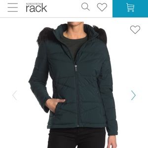 Calvin Klein Green Hooded Jacket